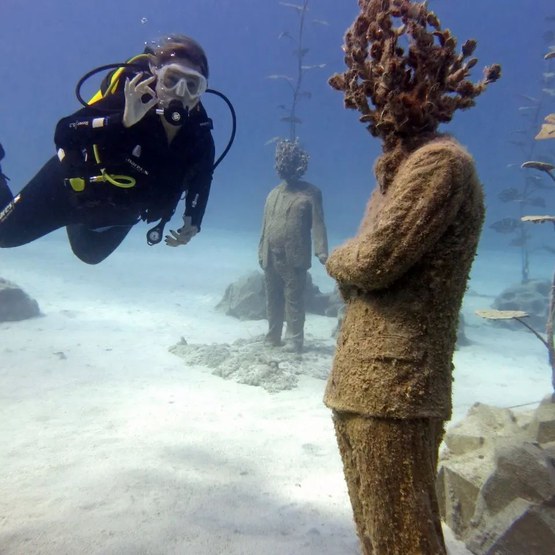 Bezoek aan het onderwater museum MUSAN op Cyprus